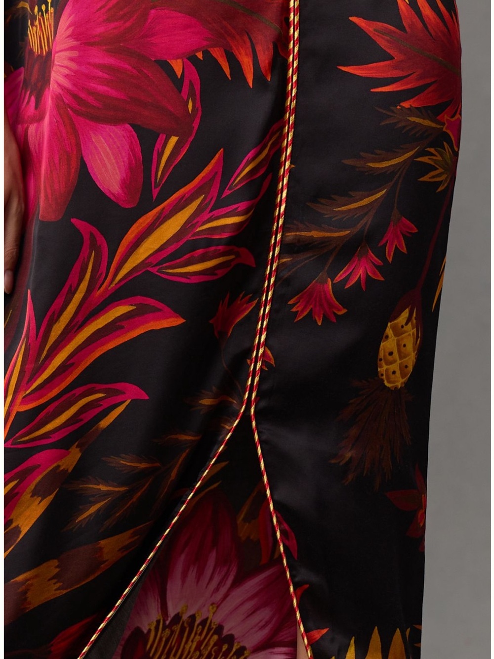 Farm Rio Wrap Front-Slit Midi Skirt - Picture 4 of 5